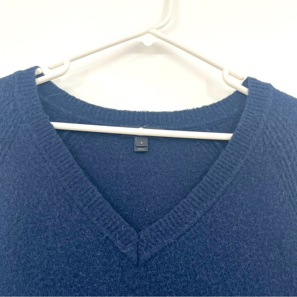 J. Crew Blue V-Neck Wool Blend Sweater – Size Small - Picture 2 of 10